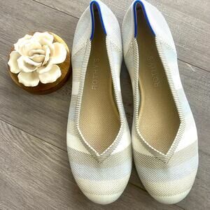 Rothy's round toe size 10.5 golden big stripe Women's flat Shoes